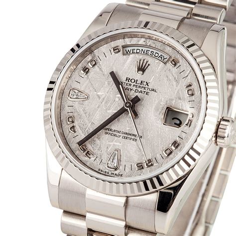 rolex presidential meteorite dial|Rolex meteorite dial price.